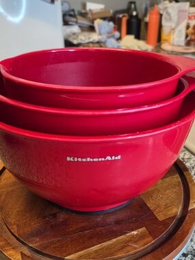 KitchenAid Red Mixing Bowl Set - 3-Piece